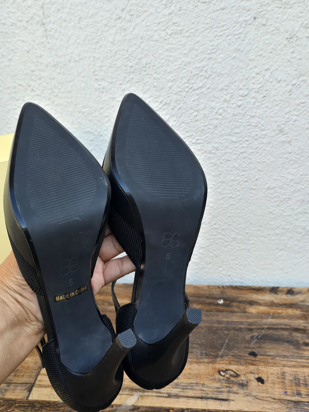 Cosy Islsand Black Pointed Toe Mary Jane Stiletto Heels Size 5 - Picture 9 of 11